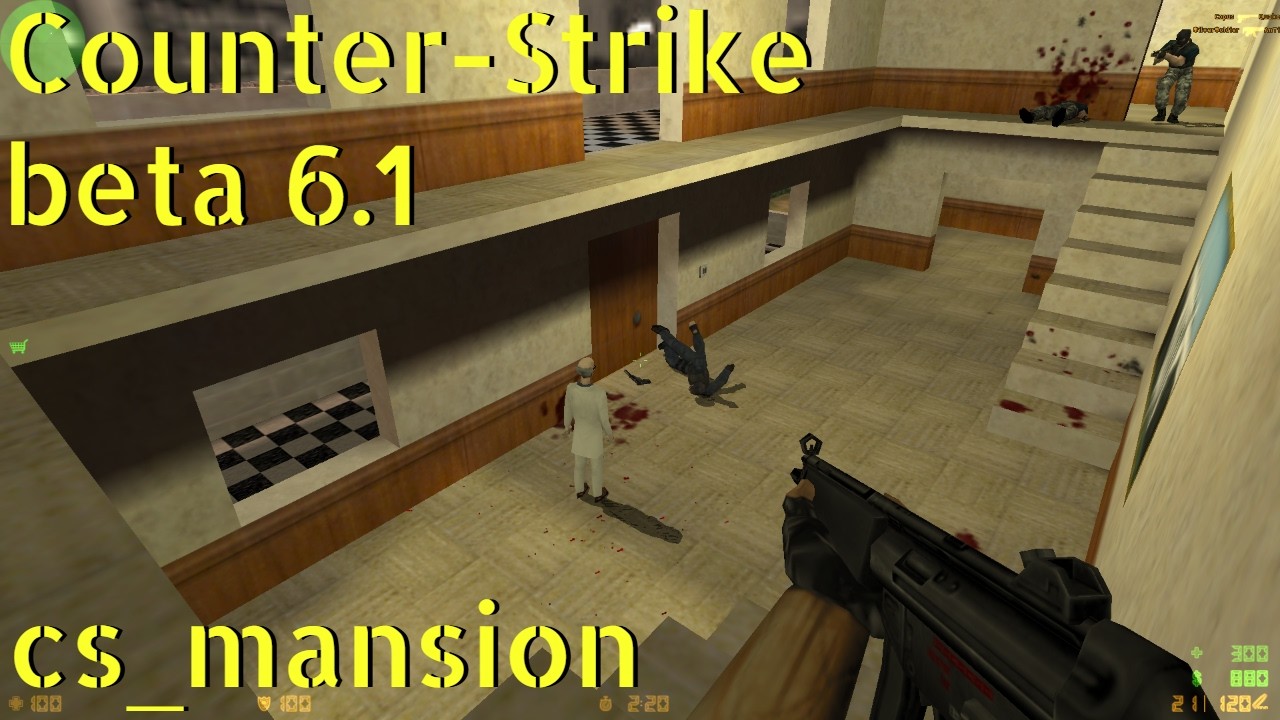 Counter-Strike beta 6.1 cs_mansion онлайн-геймплей - январь 2026 года