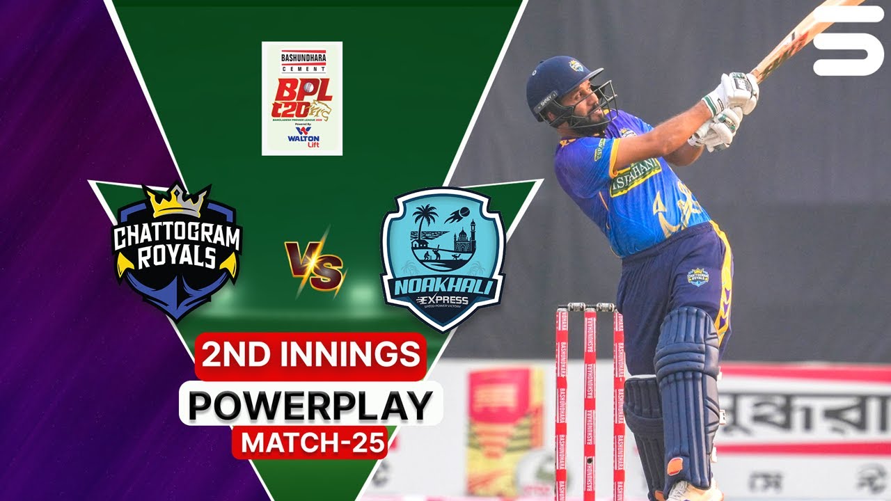 2nd Innings Powerplay | Chattogram Royals vs Noakhali Express | Match 25 | BPL 2025-26 | M3Z1K