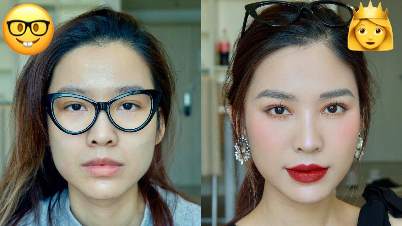 SWEET CHERRY MAKEUP LOOK 🍒 - Ở Nhà Và Ra Đường Khác Nhau Như Thế Nào ??? [ ENGsub]