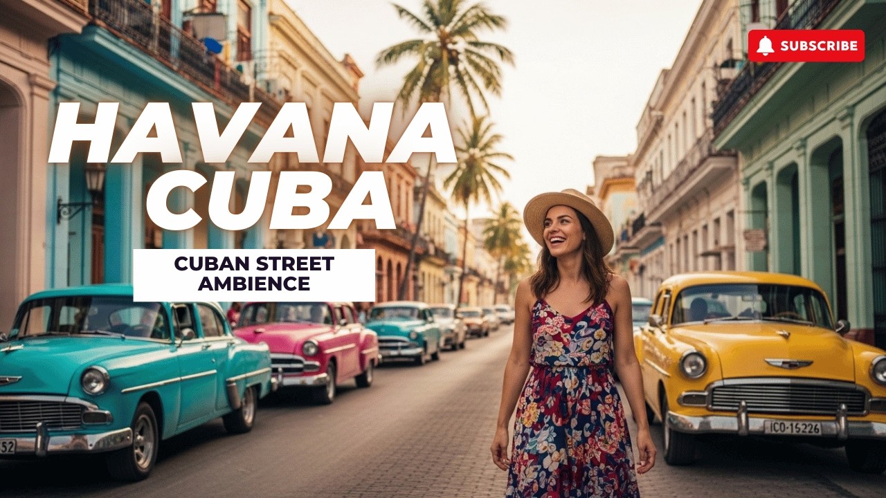 Calles Coloridas de La Habana Vieja 🎺 | Música Cubana para Pasear al Atardecer