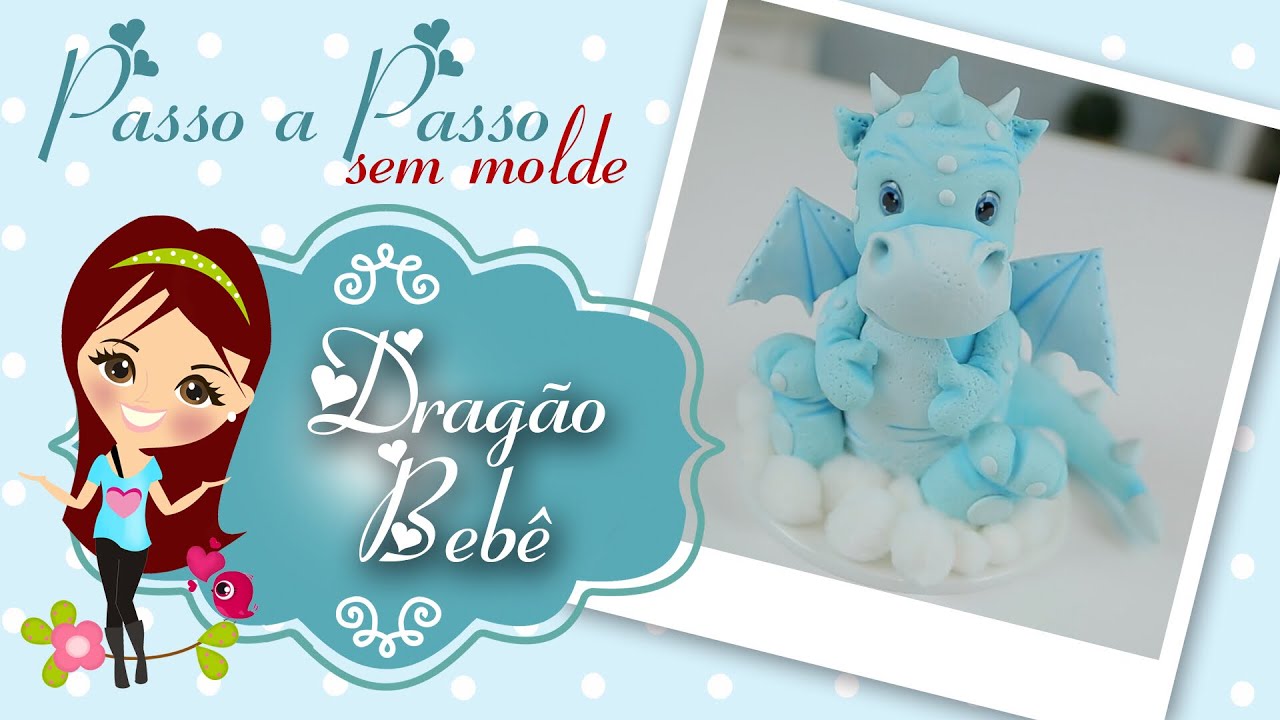 Dragão de Biscuit - Passo a Passo SEM MOLDE - Bia Cravol - DIY