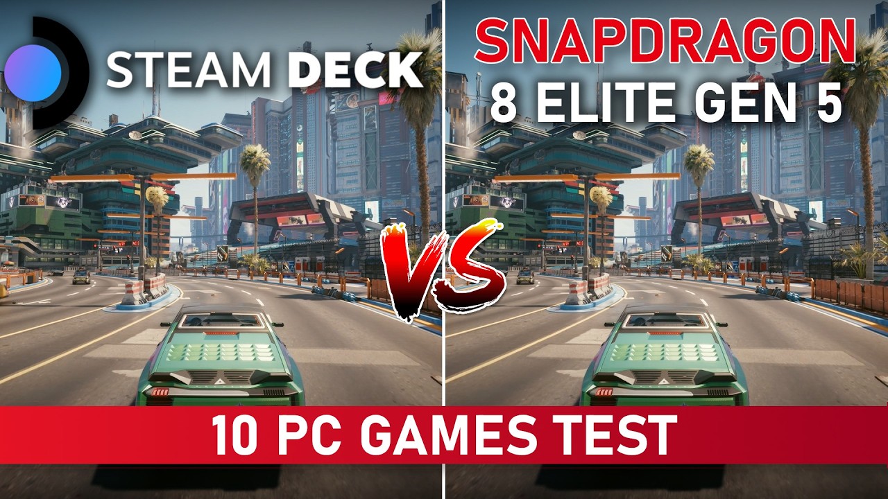 STEAM DECK против SNAPDRAGON 8 ELITE GEN 5 &mdash; тест в 10 играх для ПК.