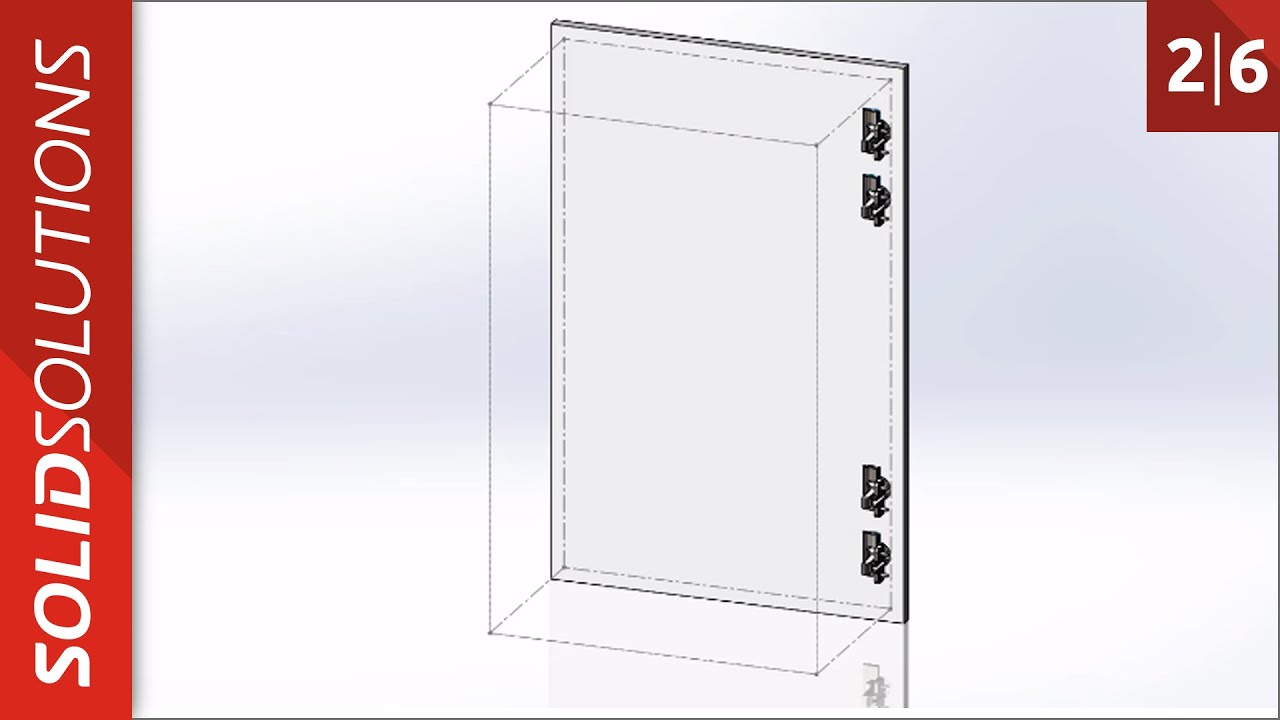 SOLIDWORKS SWOOD Door Design Tutorial - Basic Hinge Setup