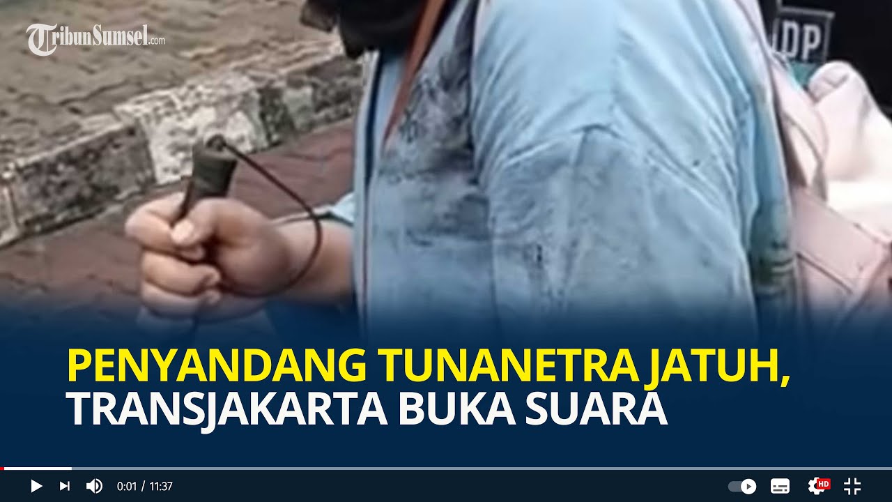 Transjakarta Buka Suara Penyandang Tunanetra Jatuh ke Got Halte Gegara Tak Diantar hingga Titik Aman