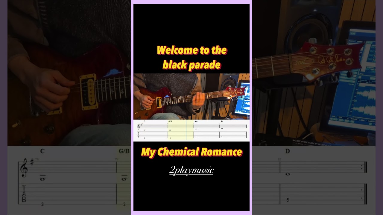 Welcome to the black parade - My Chemical Romance 기타 커버 악보 | GUITAR COVER [TABS]