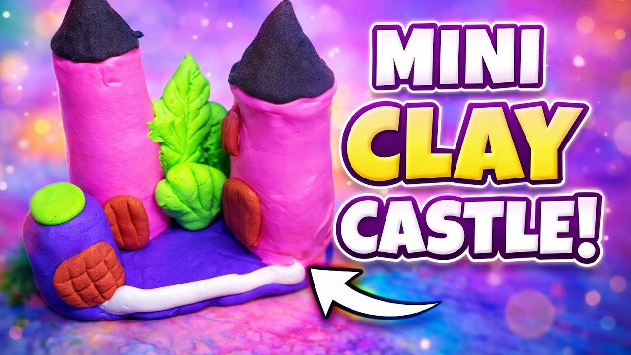 Easy Mini Clay Castle DIY 🏰 | Satisfying Miniature Art Tutorial