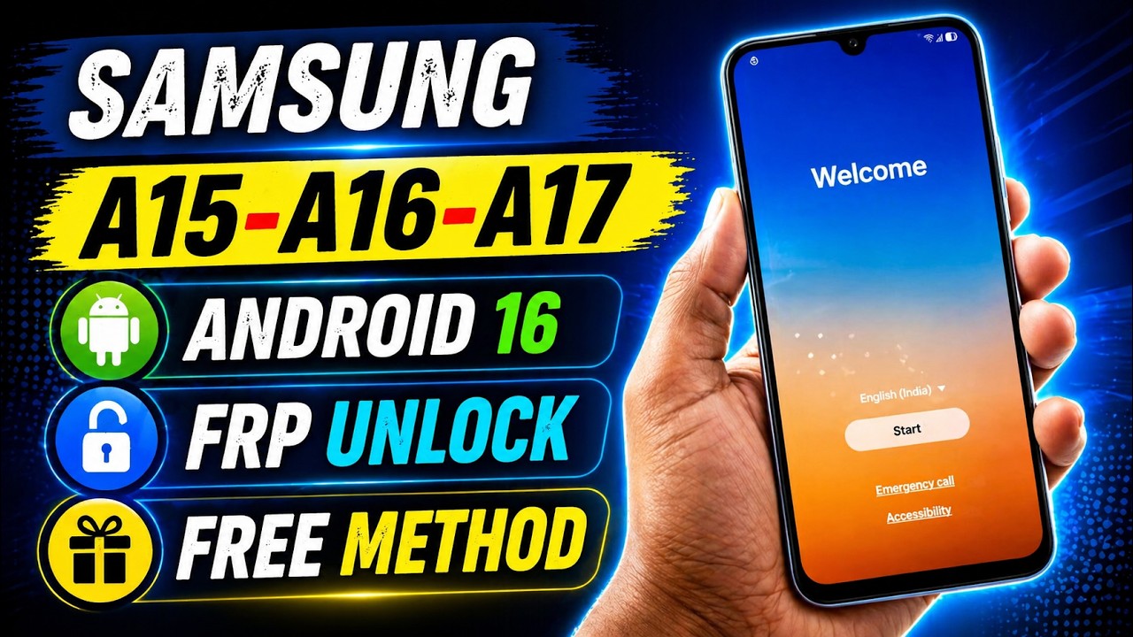 Samsung A15/A16/A17 FRP Bypass 2026 Android 16 | Samsung A15/A16/A17 Google Account Unlock | Free