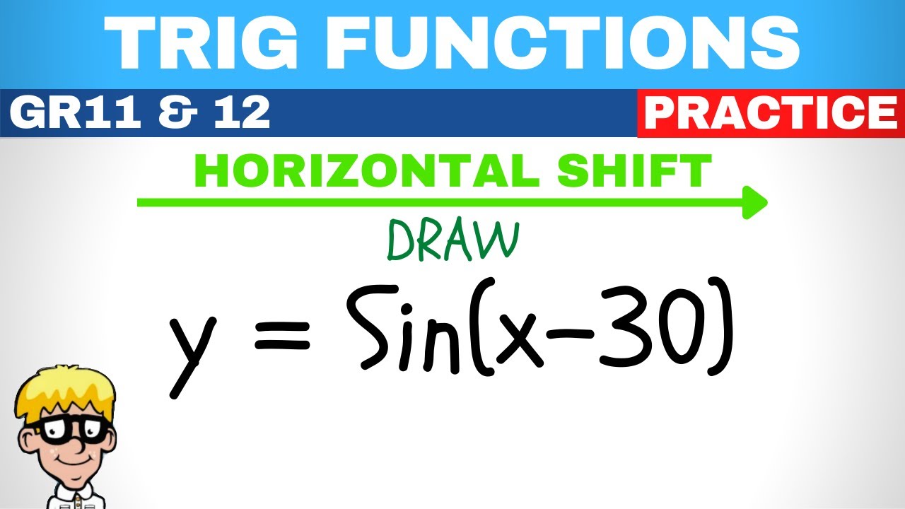 Trig functions grade 11 and 12: Horizontal shift