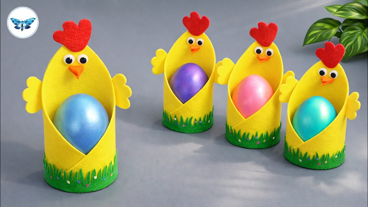Так ПРОСТО!😍Таких КУРОЧЕК Вы еще не делали🐔Самые ПРОСТЫЕ идеи на ПАСХУ🥚