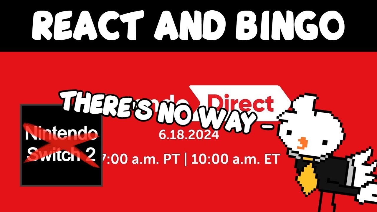 Nintendo Direct React and Bingo