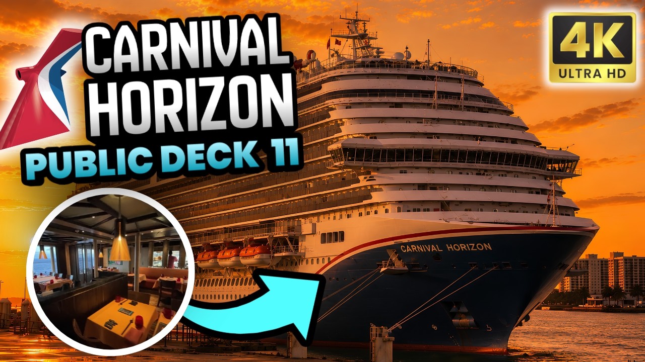 Deck 11 Walkthrough on Carnival Horizon | Complete Tour Guide