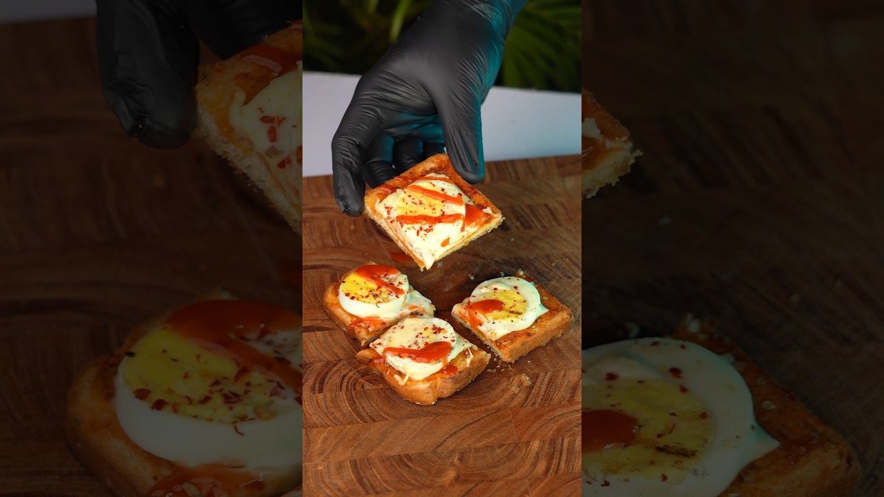 Cheese Egg Toast Asmr #shorts