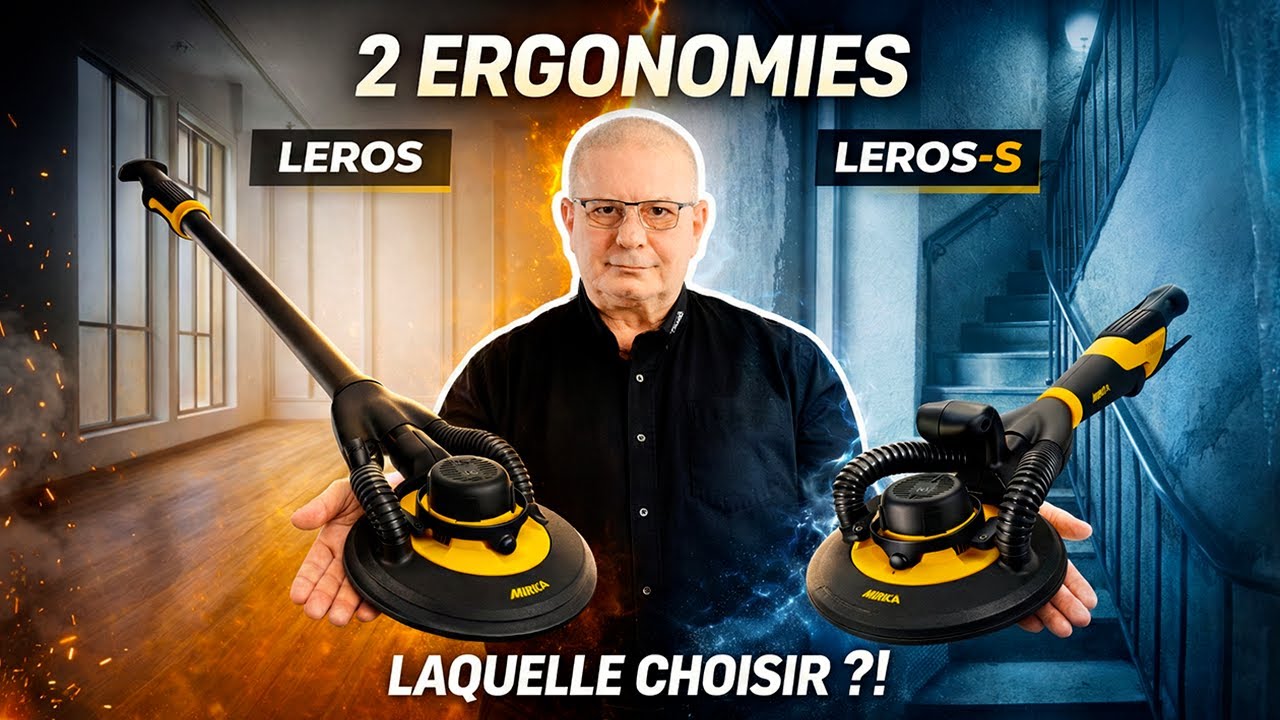 Comparaison ponceuses murs et plafonds MIRKA LEROS vs MIRKA LEROS S