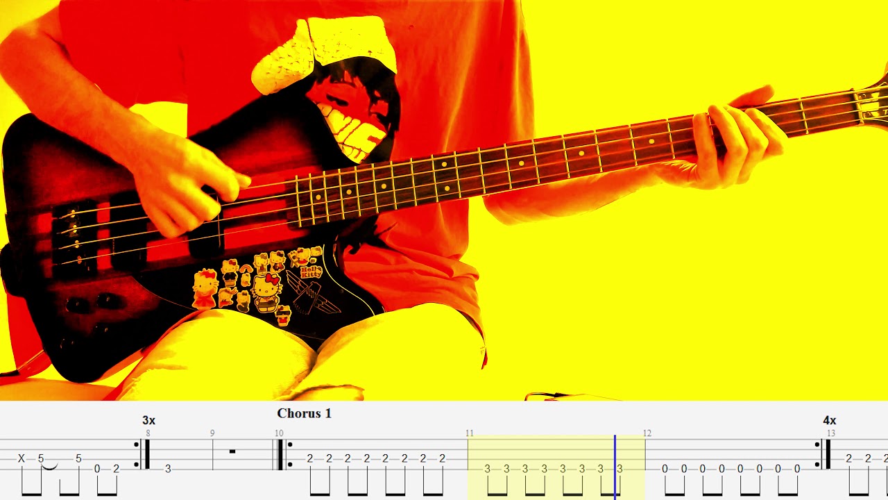 Hey — Pixies — Bass cover with tabs (4k)