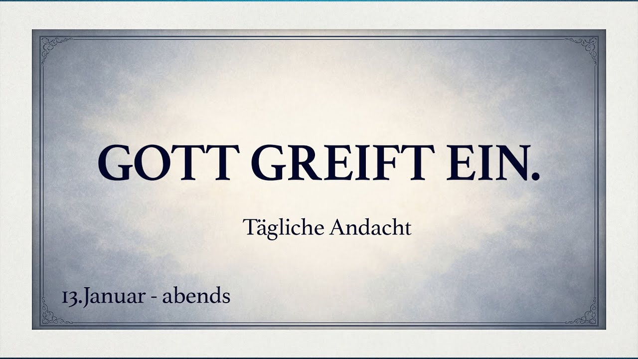 Wenn du denkst: „Es ist vorbei“ | Spurgeon Andacht (deutsch)