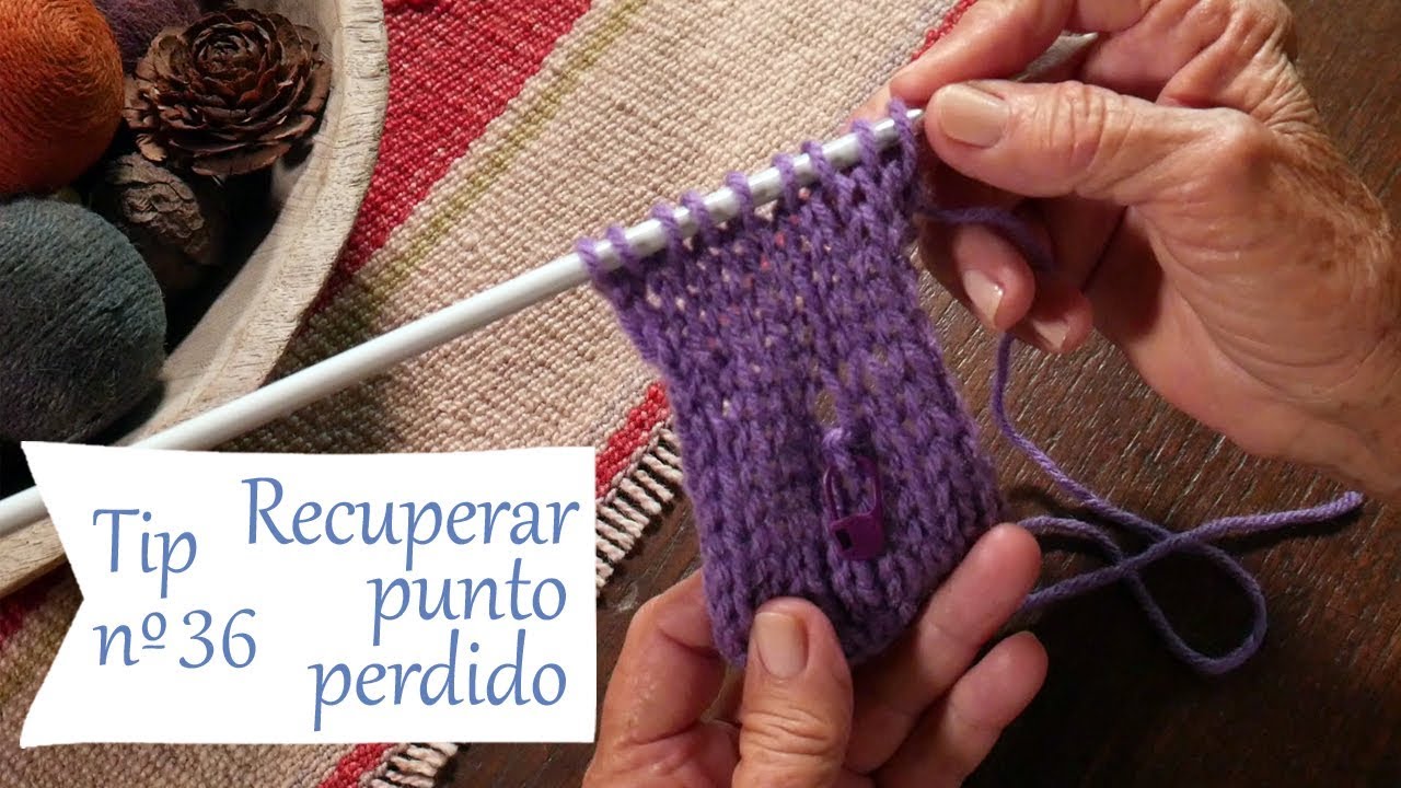 Cómo recuperar un punto derecho que se perdió o soltó 👌Tips de Lucila