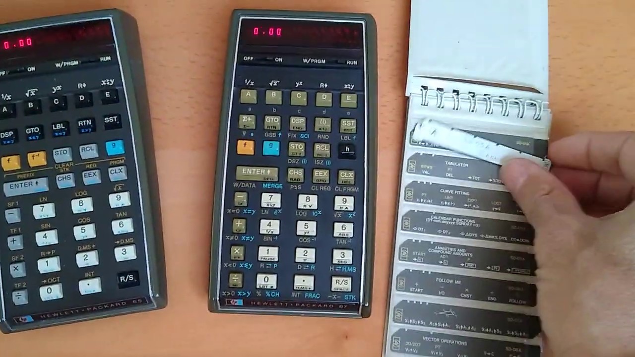 HP-65 and HP-67 performing user diagnostic program
