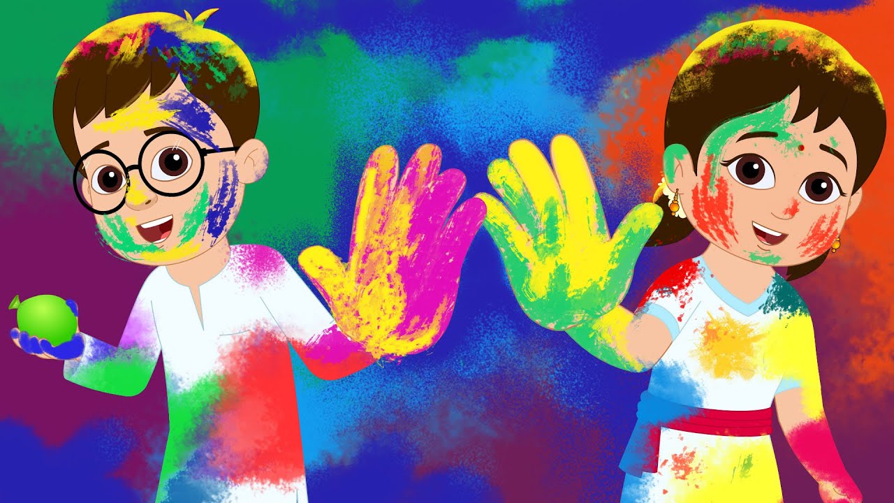 Holi Hai - होली है - Fun For Kids TV Hindi Rhymes