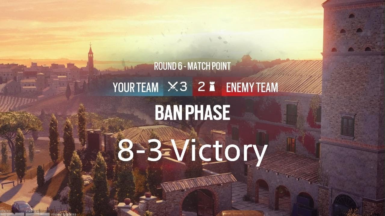 R6 Solo Villa Ranked 8-3 Victory