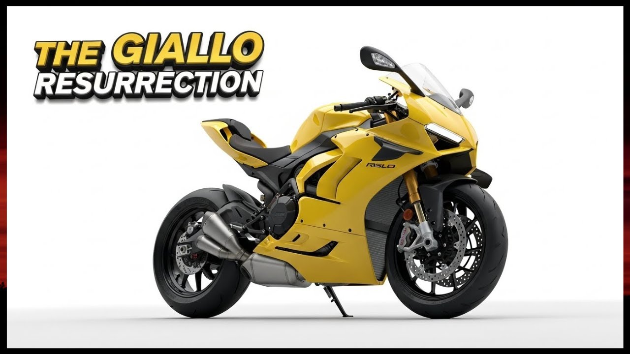 ЖЁЛТАЯ РЕВОЛЮЦИЯ! Официальные характеристики Ducati Panigale V2 S Giallo 2026 года.