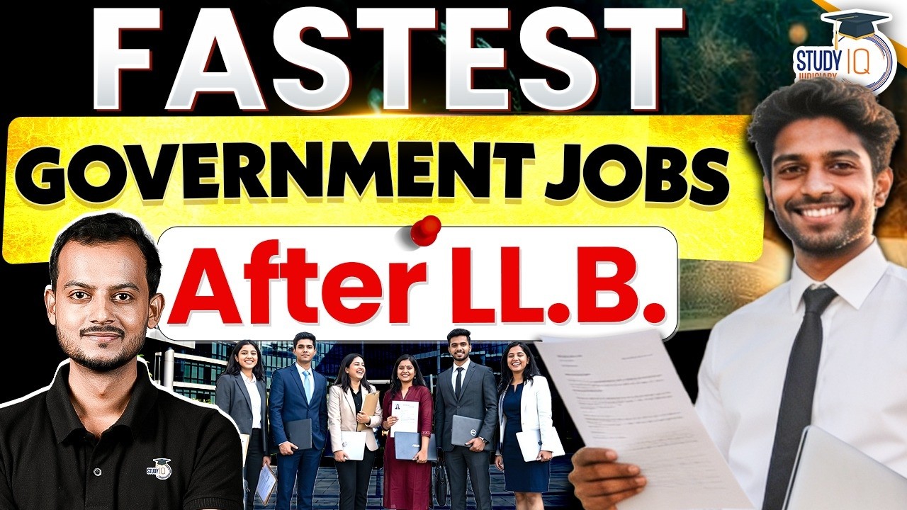 Fastest Government Jobs after LL.B. | Career Guide | By Pranjal Sir