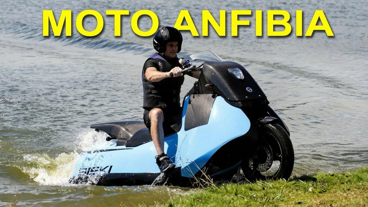 Gibbs Biski: la moto anfibia che va anche sull’acqua