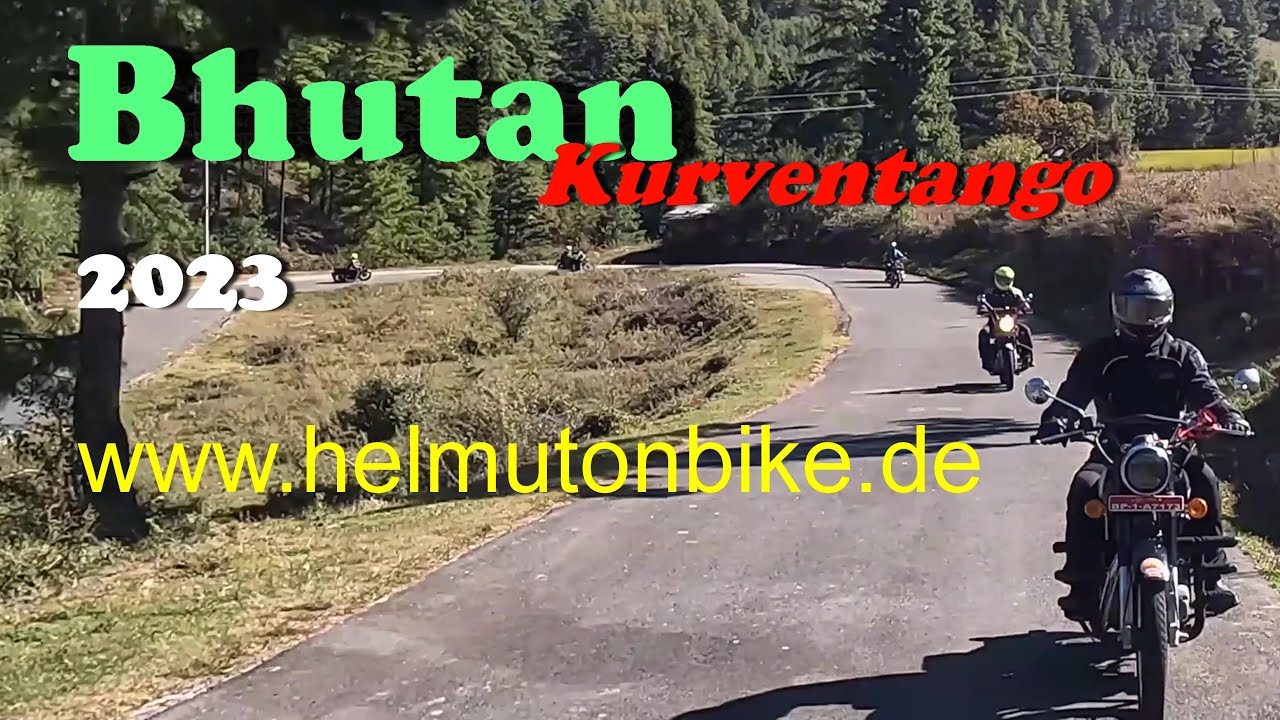 Motorrad-Kurventango Bhutan, im Land des Donnerdrachen