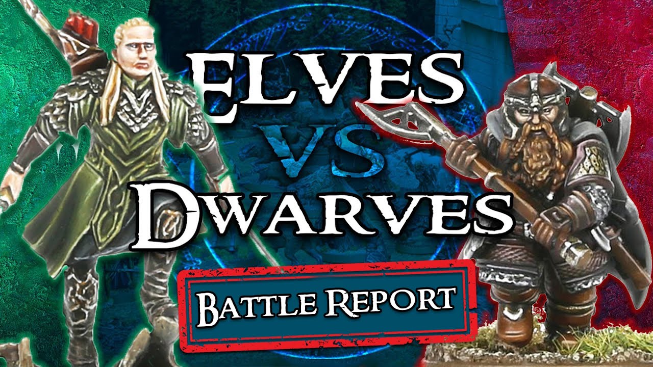 Legolas Vs Gimli | Elves Vs Dwarves | MESBG Battle Report
