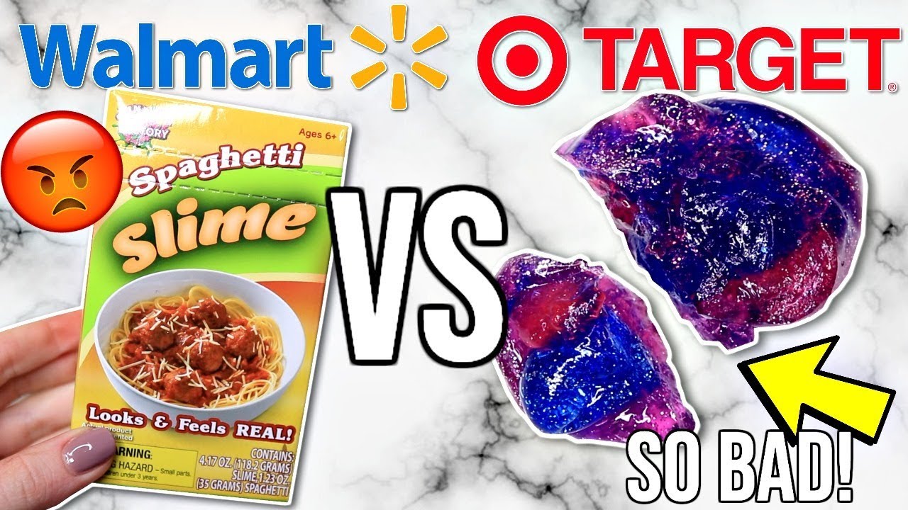 WALMART VS TARGET SLIMES! Is It Worth It?!