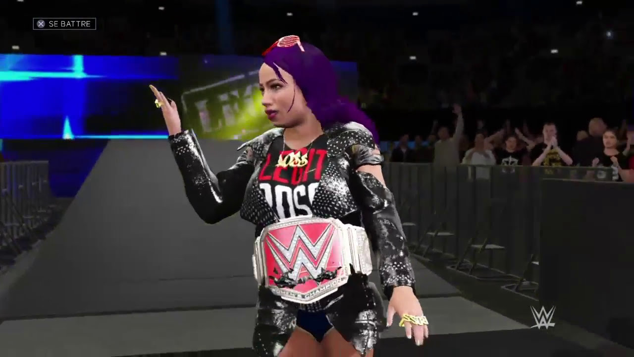 WWE 2K17 - Alexa Bliss vs Sasha Banks [for the RAW Womens Champion] (Nia Jax attacks) | RAW