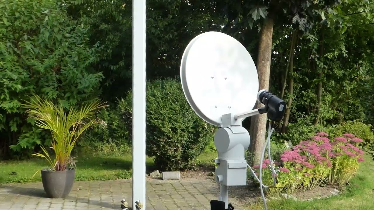 DIY automatic satellite dish 3D printed ,Arduino controled.