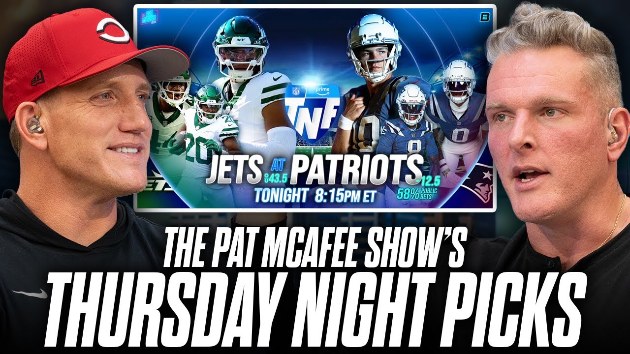 The Pat McAfee Show's Picks For Jets at Patriots On Thursday Night Football