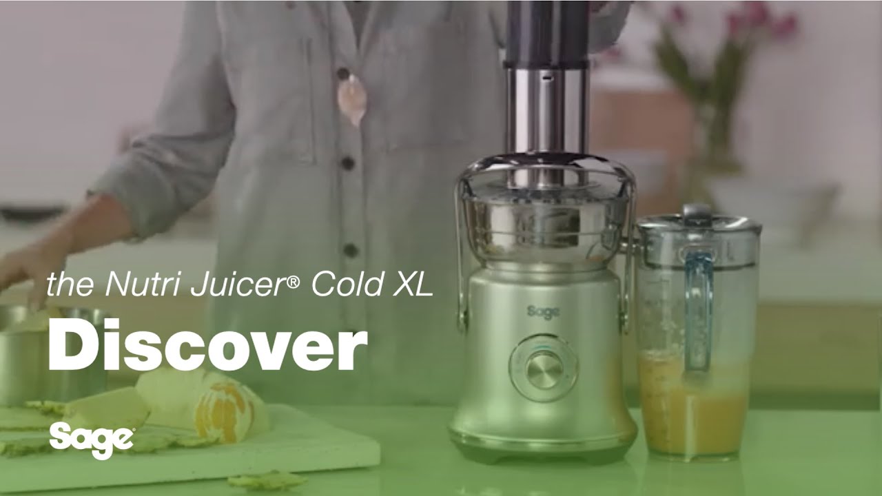 The Nutri Juicer® Cold XL | Juice more, store more, clean less | Sage Appliances UK