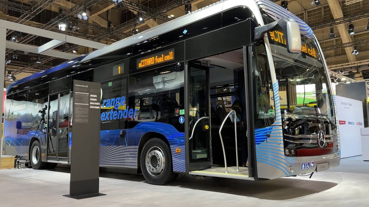Hydrogen Fuel Cell City Bus ! 2024 Mercedes eCitaro