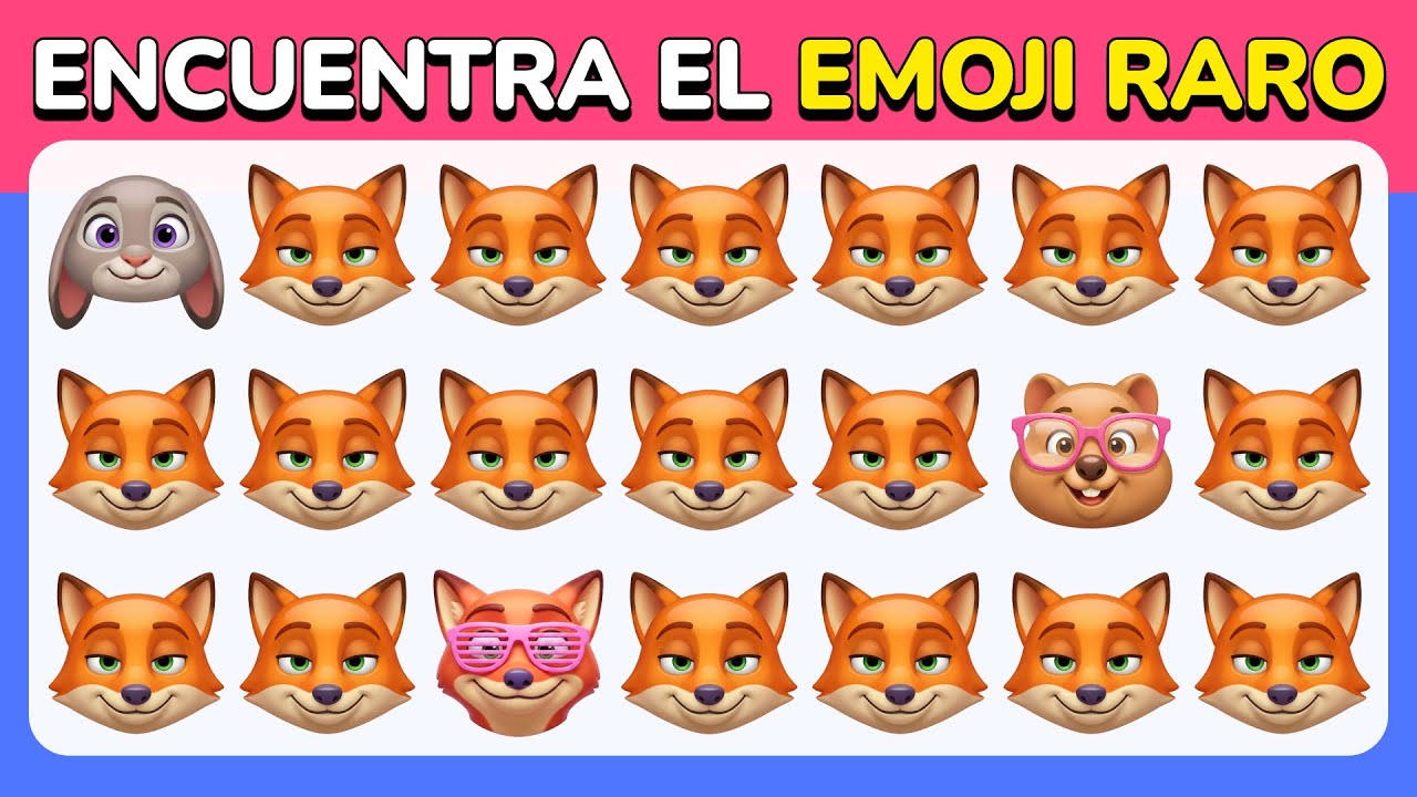 Encuentra el Emoji Raro - Reto Zootopia 2 🐰🦊 | Quiz de Emojis