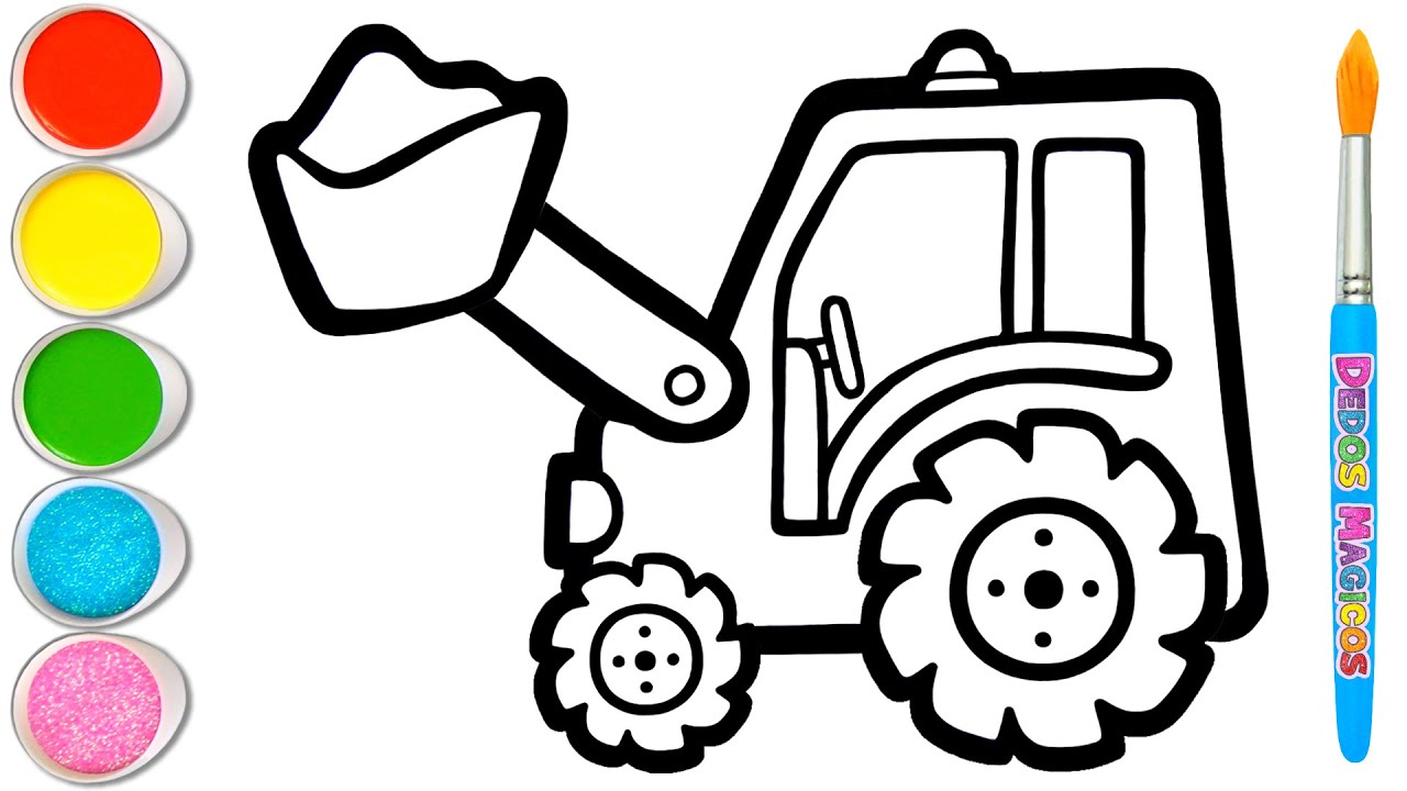 🚧👷🚧 Dibujemos y Pintemos una Topadora para Niños y Niñas | Consejos de Pintura Fáciles #231