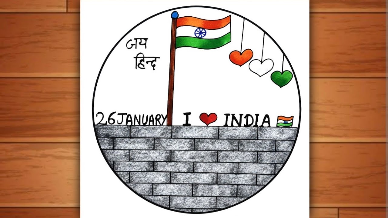 Republic Day Special Drawing | Republic Day Pencil Drawing | Republic Day Drawing Easy & Beautiful 