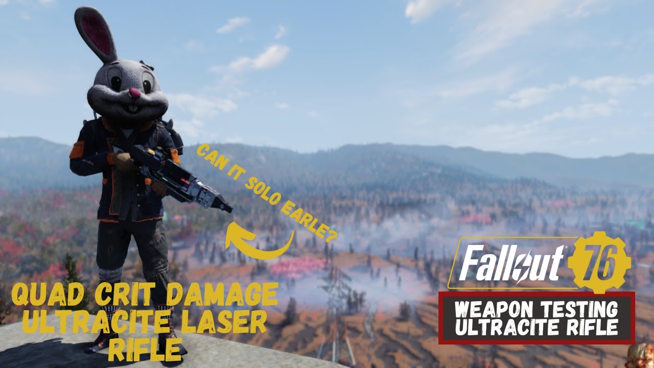 Fallout 76 How good is a Quad Ultracite Laser Rifle? Weapon Testing - 2022