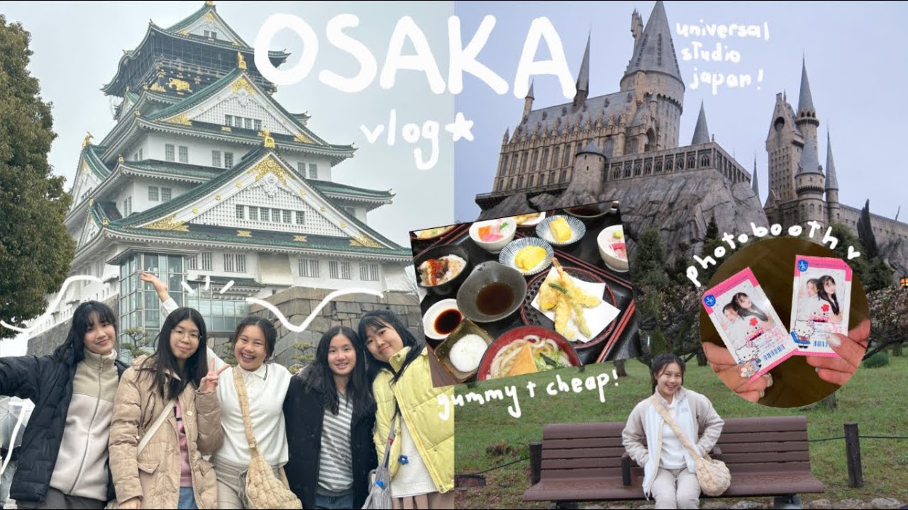 JAPAN VLOG | season 3: osaka 🍡🍙universal studio, dotonbori, osaka castle, gachapons