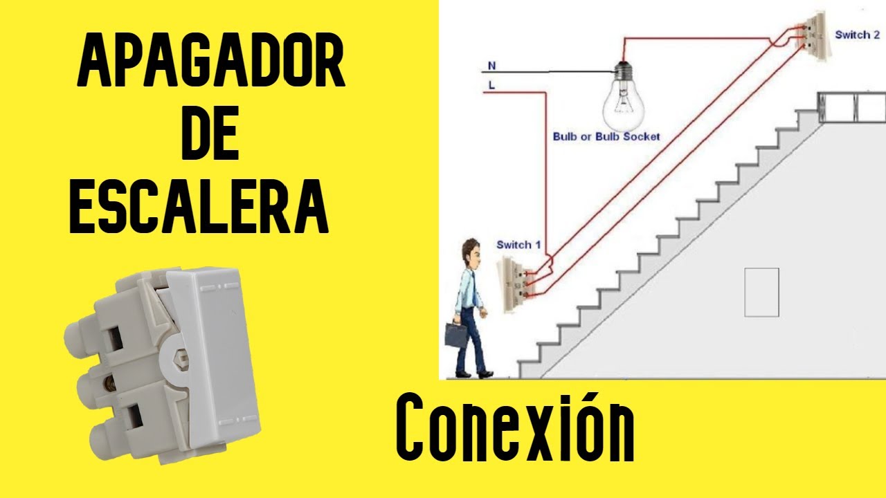 Como conectar un apagador de escalera (interruptor de tres vías)
