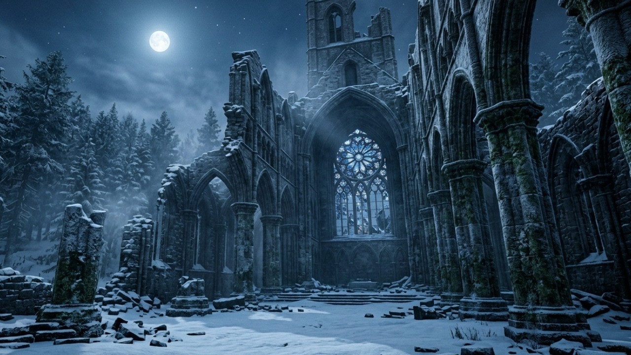 🌙 Medieval Music for Deep Focus  Winter Castle Ambience in Ancient Nordic Fortress 🏰