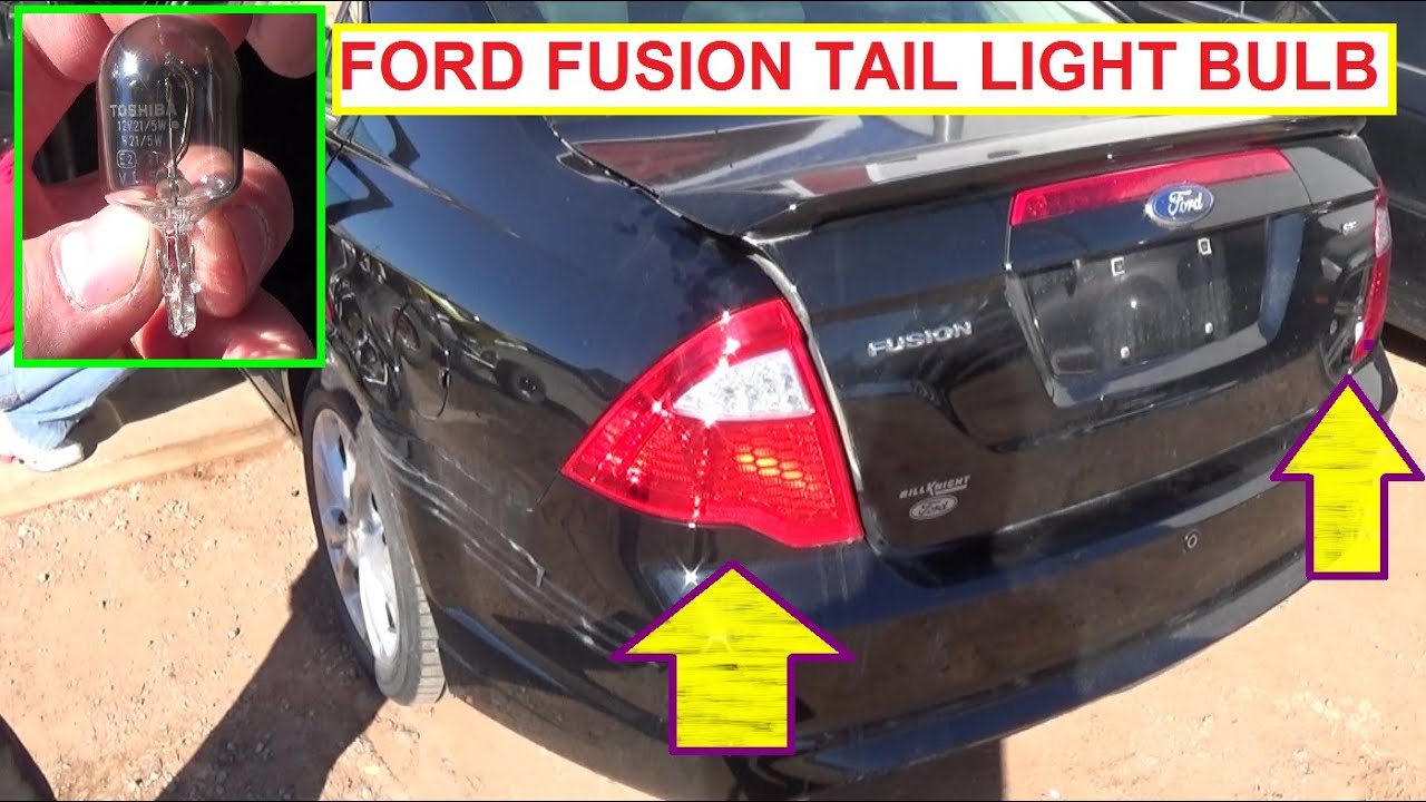 Ford Fusion Brake Light Tail Light Turn Signal Light Bulb Replacement  2009 2010 2011 2012 Fusion
