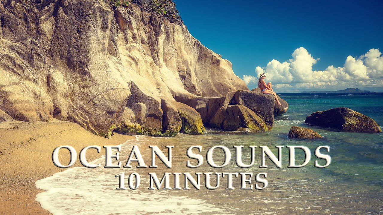 Relaxing Beach Waves - Tropical Paradise Sounds for Stress Relief