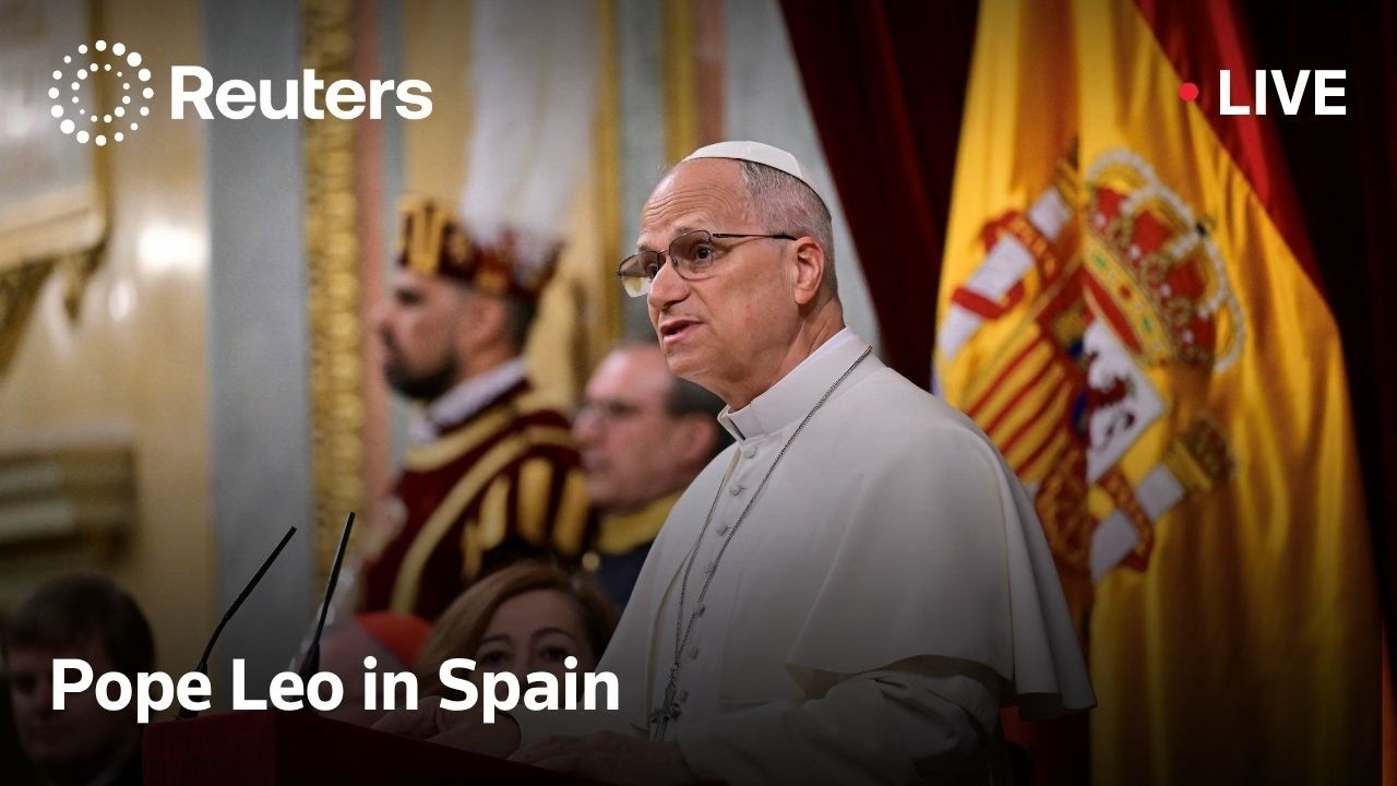 LIVE: Pope Leo continues visit to Spain