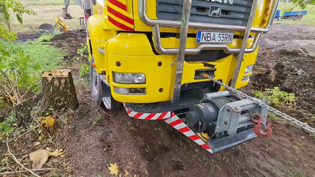 Utopiona koparka-akcja ratunkowa cz.1
