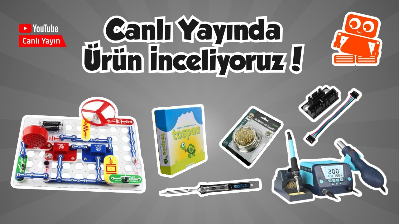 Canlı Yayında Ürün İnceliyoruz... (TS101 Akıllı Havya, ÇıtÇıt Devreler, Tospaa...)