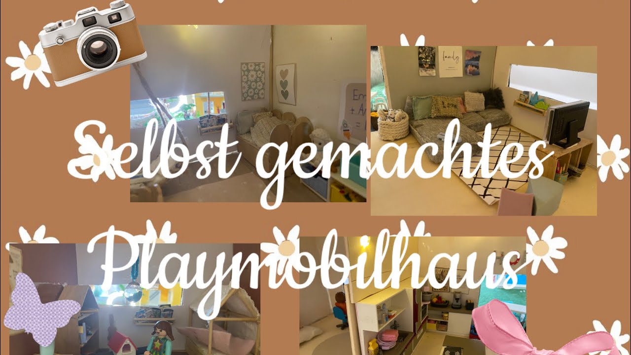 Playmobilzimmer Folge 40-Selbst gemachtes Haus, Roomtour🌸🩵