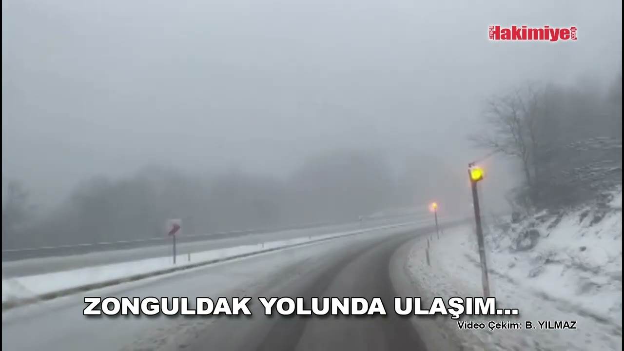 ZONGULDAK YOLUNDA KAR