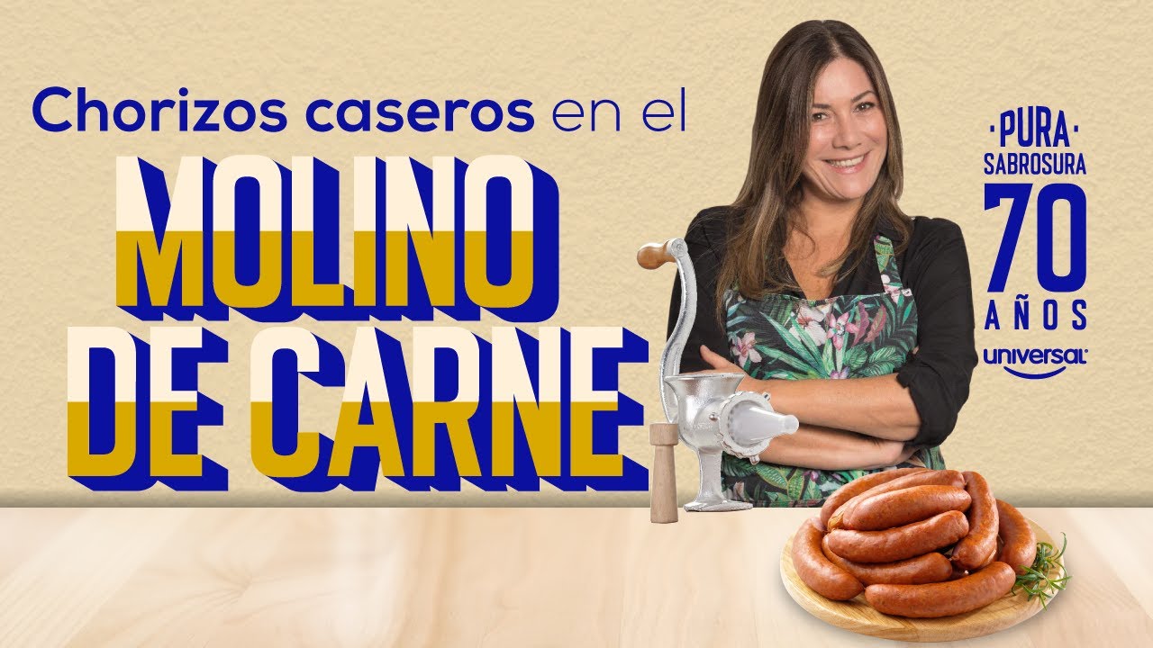Chorizos colombianos hechos en molino tradicional CORONA de Hogar Universal