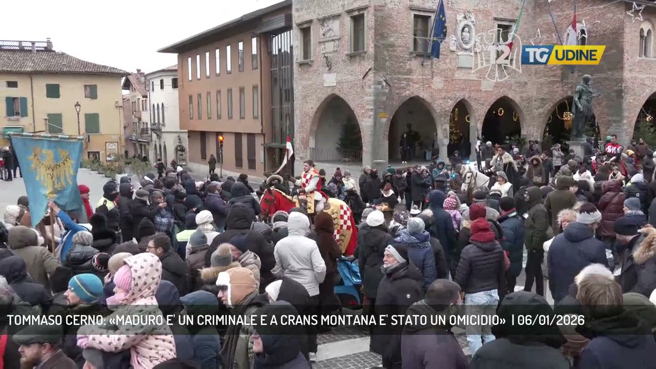 TOMMASO CERNO: &laquo;MADURO E' UN CRIMINALE E A CRANS MONTANA E' STATO UN OMICIDIO&raquo;  | 06/01/2026